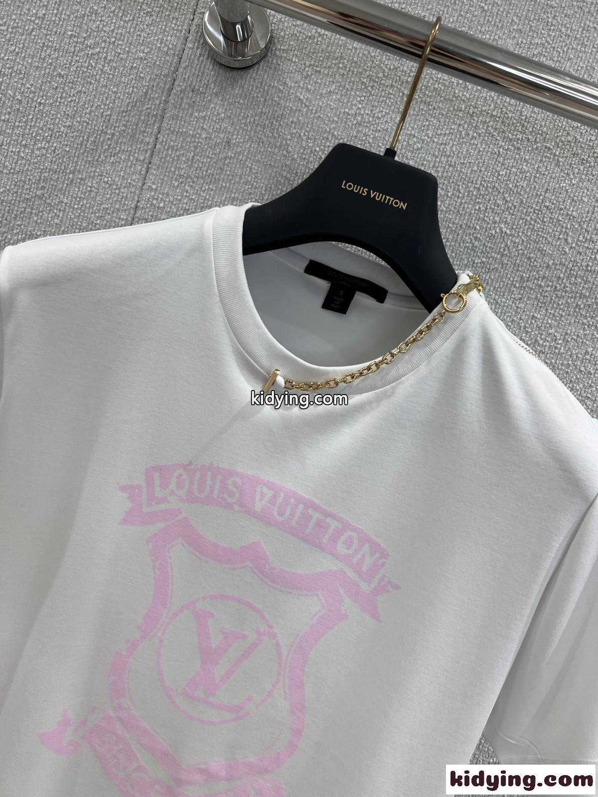 シグネチャー ジッパーディテールTシャツ ルイ・ヴィトン Tシャツ スーパーコピー-0