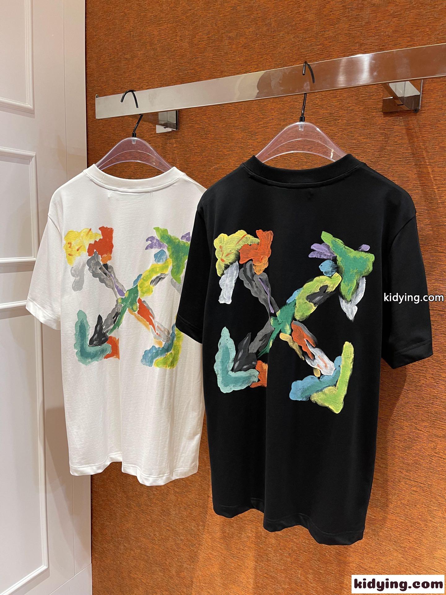 人気 おしゃれ ブラッシュアロー プリントTシャツ オフホワイト tシャツ コピー 半袖 トップス-1