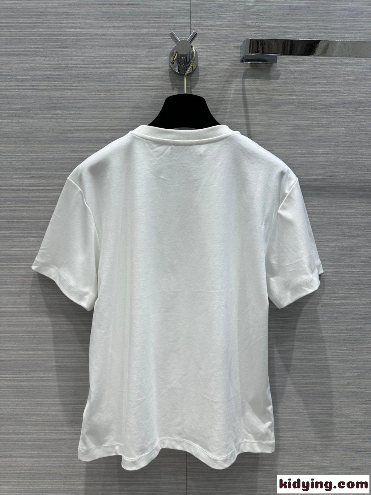 ノーティカルLV Tシャツ ルイ・ヴィトン Tシャツ 偽物 コットン ホワイト-4