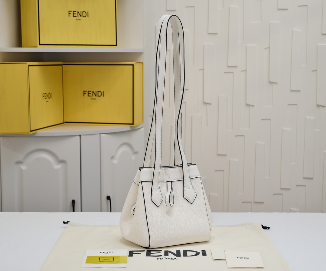 Fendi Origami スモール 変形ミニバッグ フェンディ バッグ コピー ホワイトレザー-0