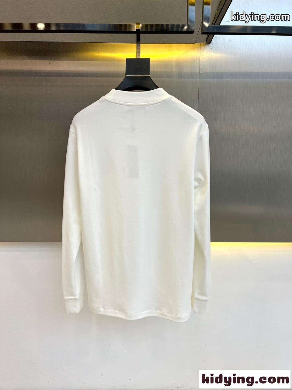 ベーシック メンズ 合わせやすい ヴェルサーチェ Tシャツ 偽物 長袖Tシャツ ホワイト-5