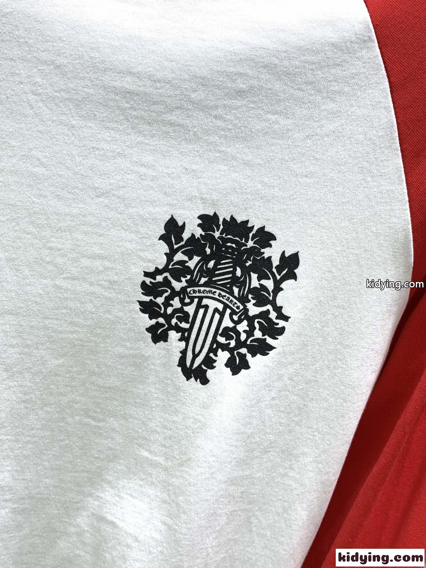 人気 クロムハーツ Tシャツ コピー おしゃれ プリント 配色 長袖Tシャツ-0
