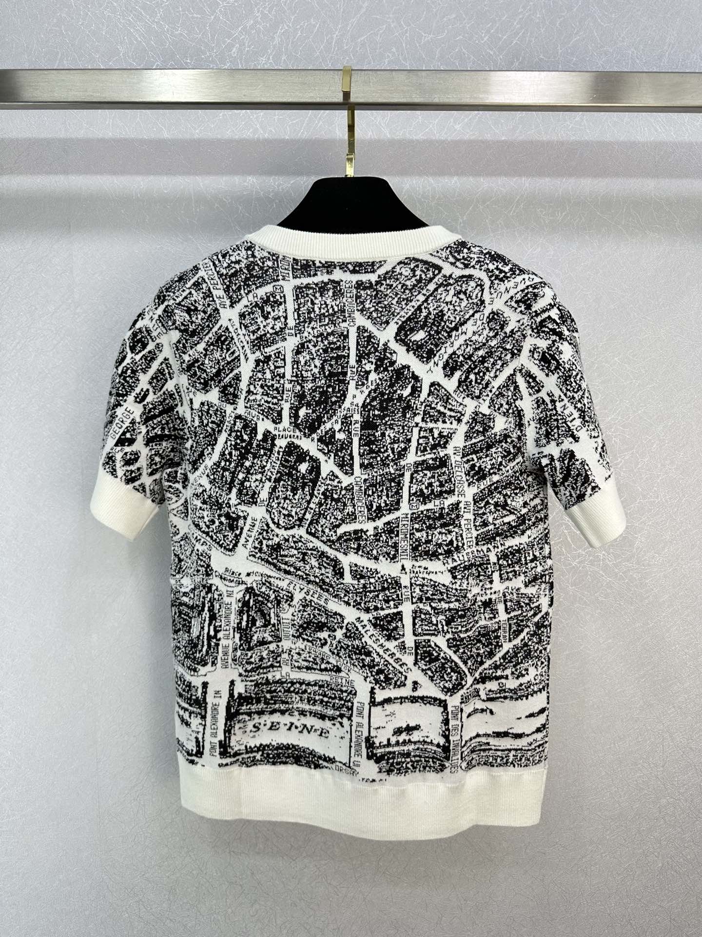 春夏 新作 Plan de Paris レディース 半袖 ニット トップス クリスチャン・ディオール Tシャツ コピー-3