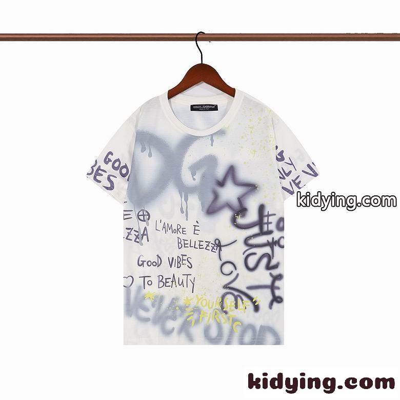 オシャレ ゆったり クールネック プリント ドルチェ&ガッバーナ Tシャツ コピー 着心地いい 半袖 トップス メンズ-3