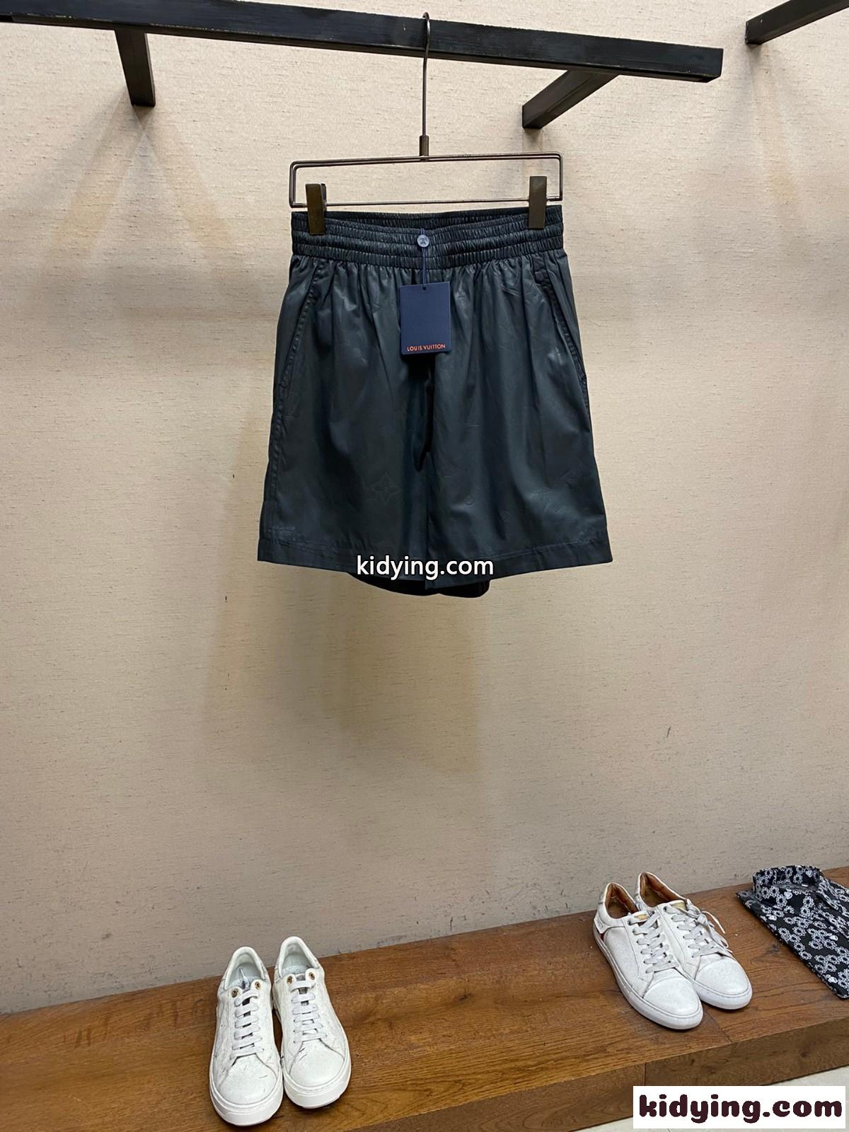 カジュアル ロゴ ショートパンツ ルイ・ヴィトン パンツ コピー ブラック-1