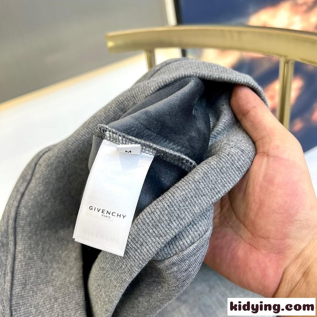 秋冬 裏起毛 ロゴ スウェットシャツ ジバンシィ Tシャツ コピー 合わせやすい グレー-3