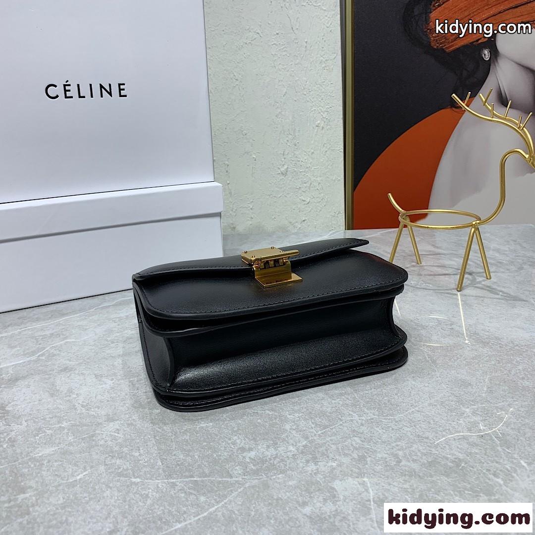 上品 人気 セリーヌ バッグ コピー クラシック レザー ショルダーバッグ ブラック-1