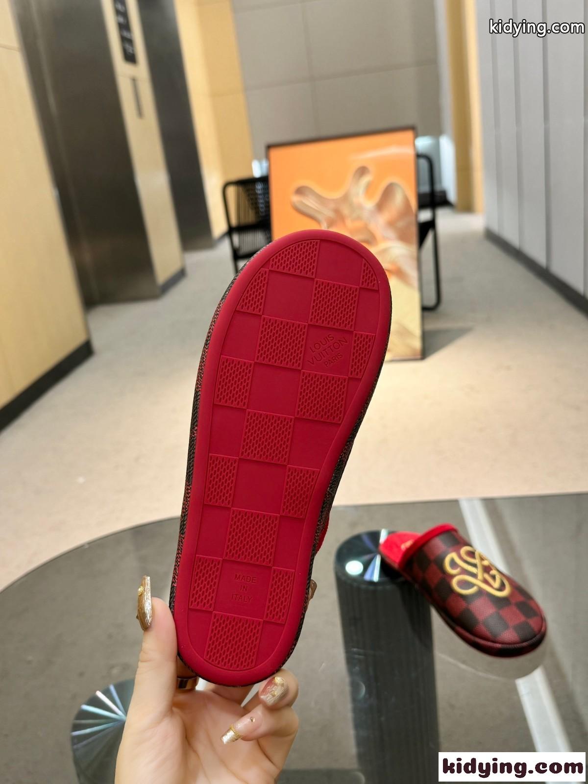 LV パレス・ライン ミュール ルイヴィトン サンダル スーパーコピー レッド-4