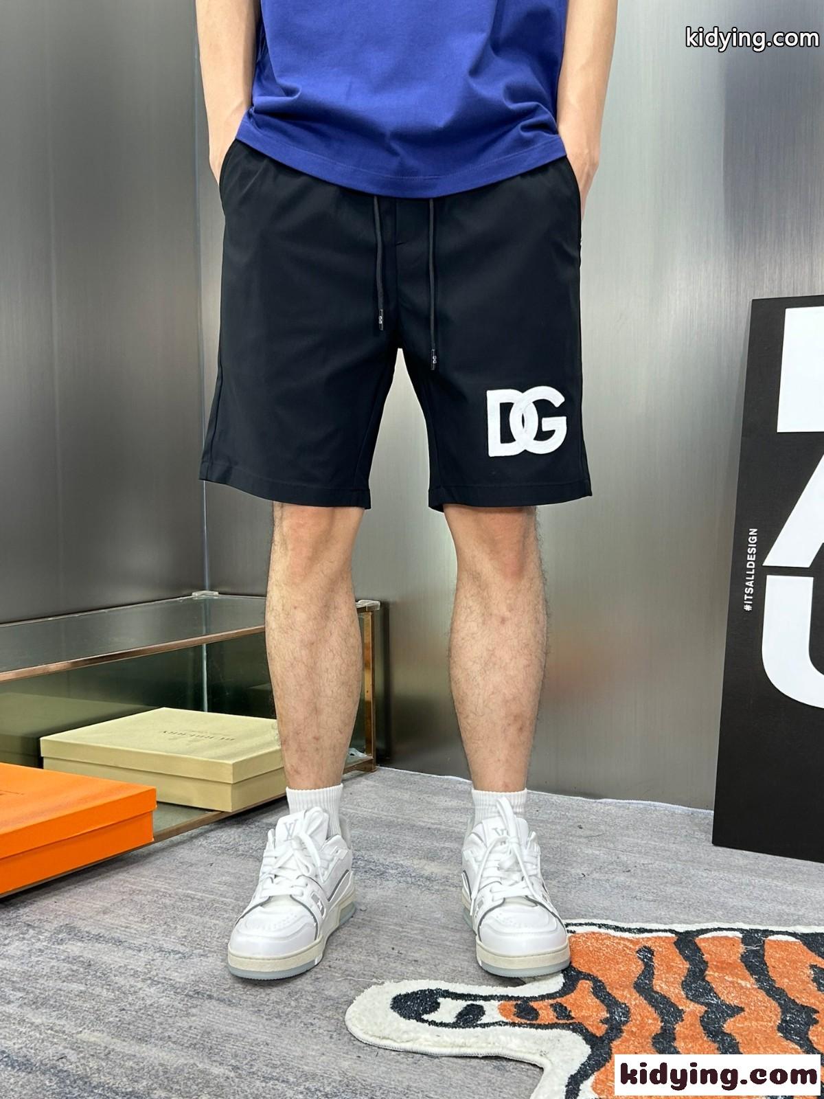 定番 カジュアル ロゴ ショートパンツ ドルチェ&ガッバーナ カジュアルパンツ コピー ブラック-2