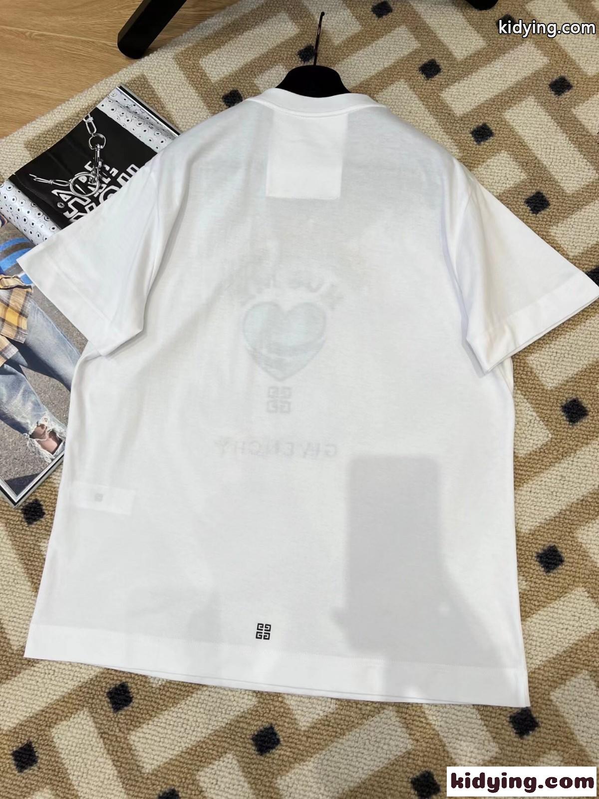 ユニセックス 春夏 人気 新作 プリント 着心地いい ジバンシィ Tシャツ コピー 半袖 トップス おしゃれ カジュアル-2