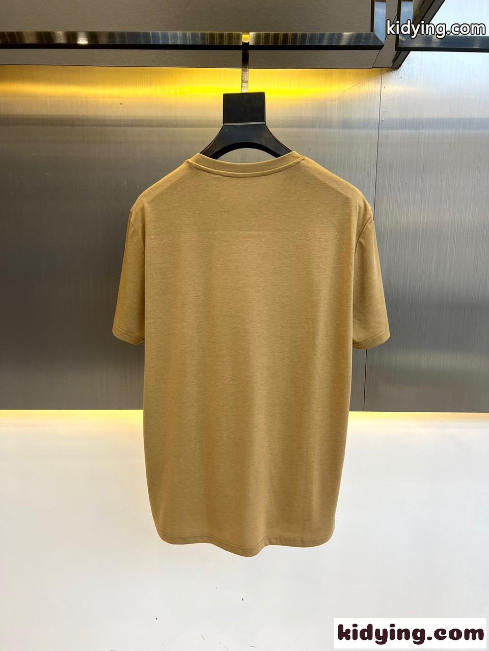 エルメネジルド・ゼニア Tシャツ コピー ベーシック クルーネック 半袖Tシャツ-3