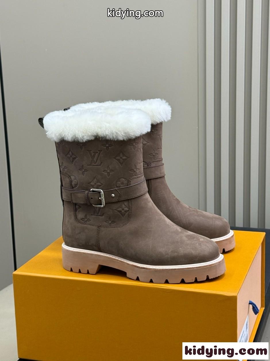 ルイ・ヴィトン ブーツ スーパーコピー N級品 LV SKI テリトリー アンクルブーツ-0