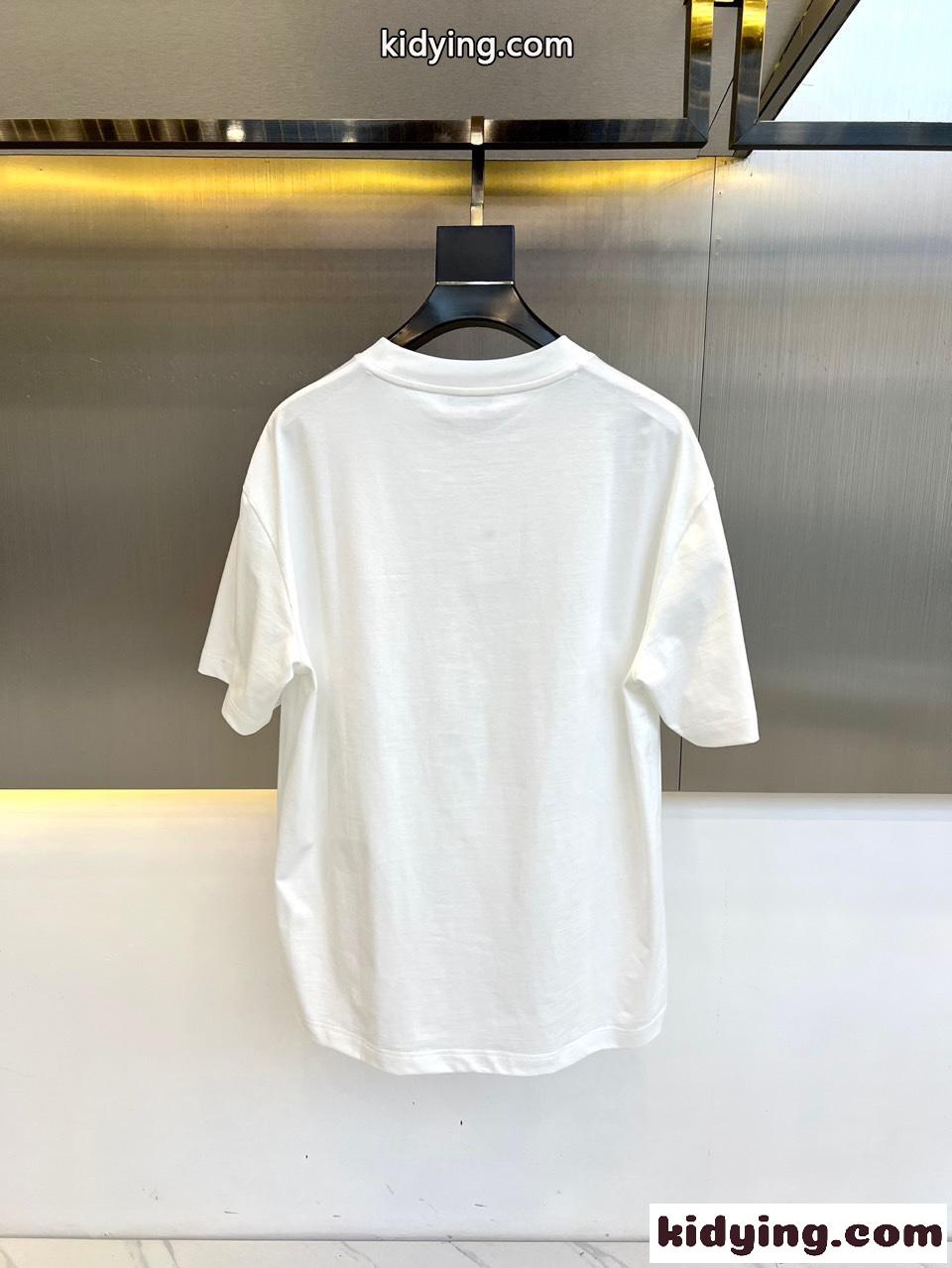 カジュアル ロゴ入り コットン 半袖Tシャツ ジバンシィ Tシャツ コピー ホワイト-3