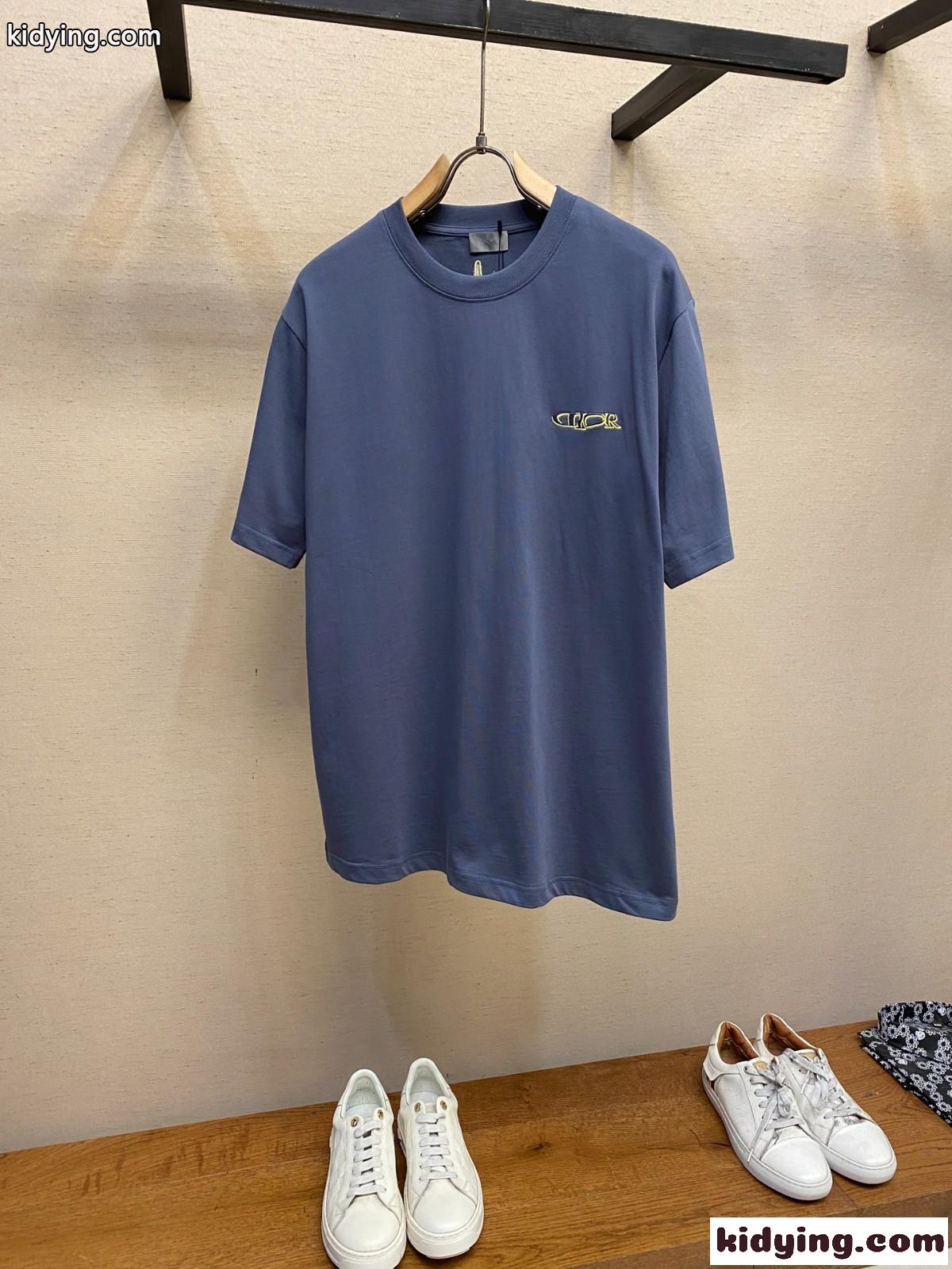 DIOR AND LEWIS HAMILTON Tシャツ クリスチャン・ディオール Tシャツ コピー ブルー-0