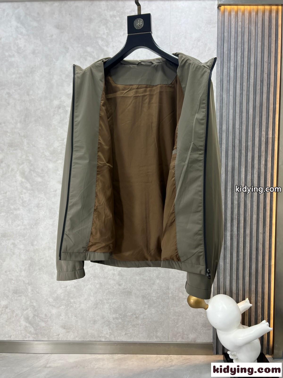 カジュアル 上品 エルメネジルド・ゼニア ジャケット コピー メンズ グリーン-2