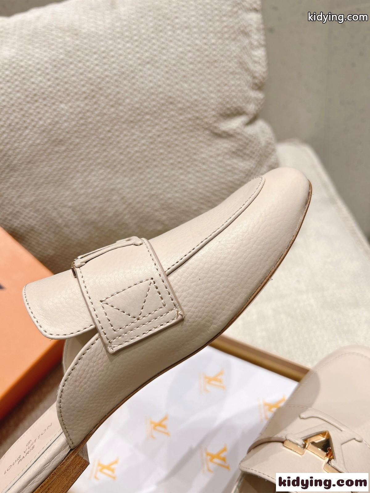 LV カプリ オープン モカシン ルイヴィトン サンダル スーパーコピー ベージュ-3