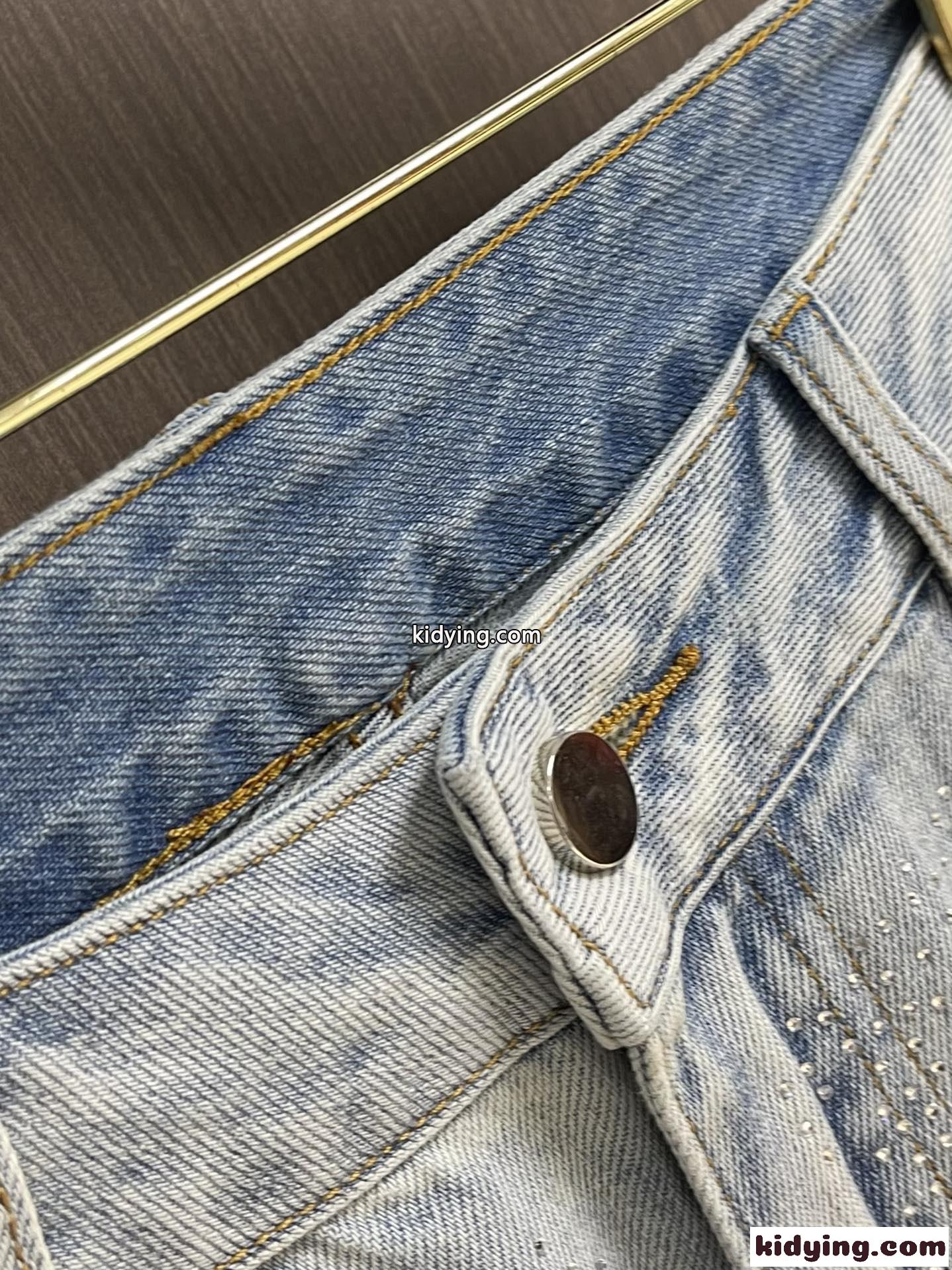 ダメージ加工 ストレッチ デニムパンツ クロムハーツ ジーンズ コピー メンズ-2