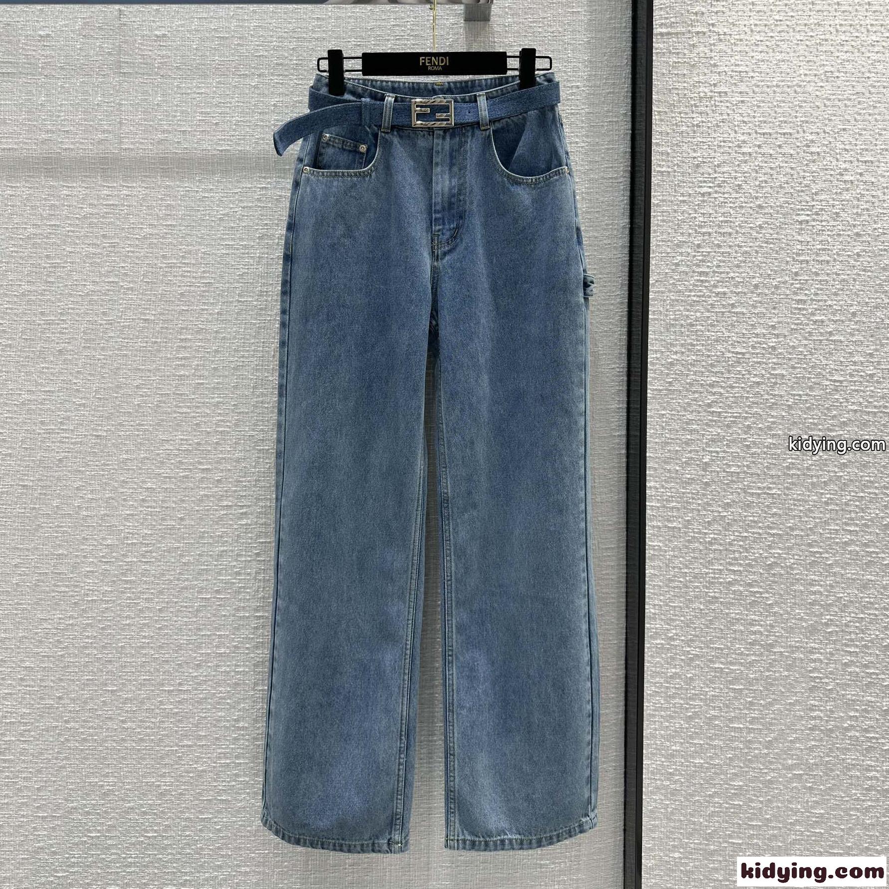 人気 おしゃれ レディース デニムパンツ フェンディ ジーンズ コピー カジュアル-2