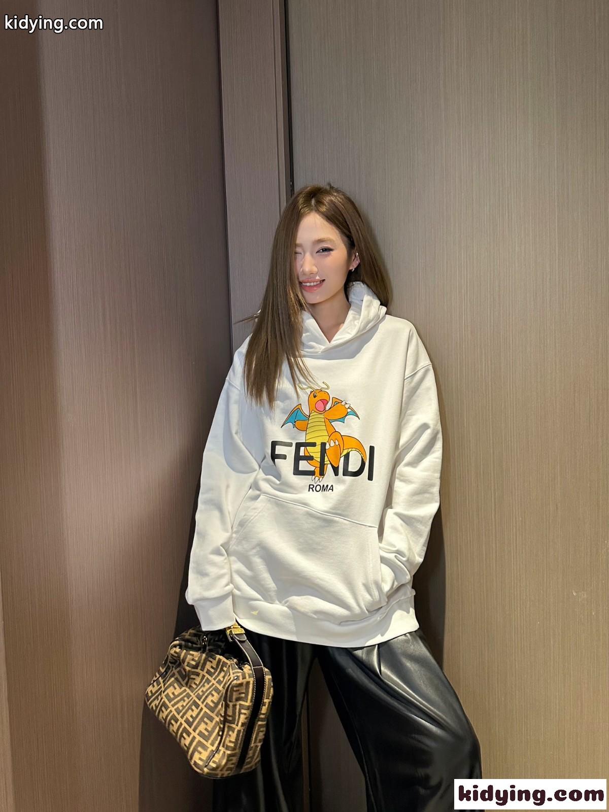 FENDI x FRGMT x POKEMON スウェットシャツ フェンディ パーカー コピー ホワイト-5