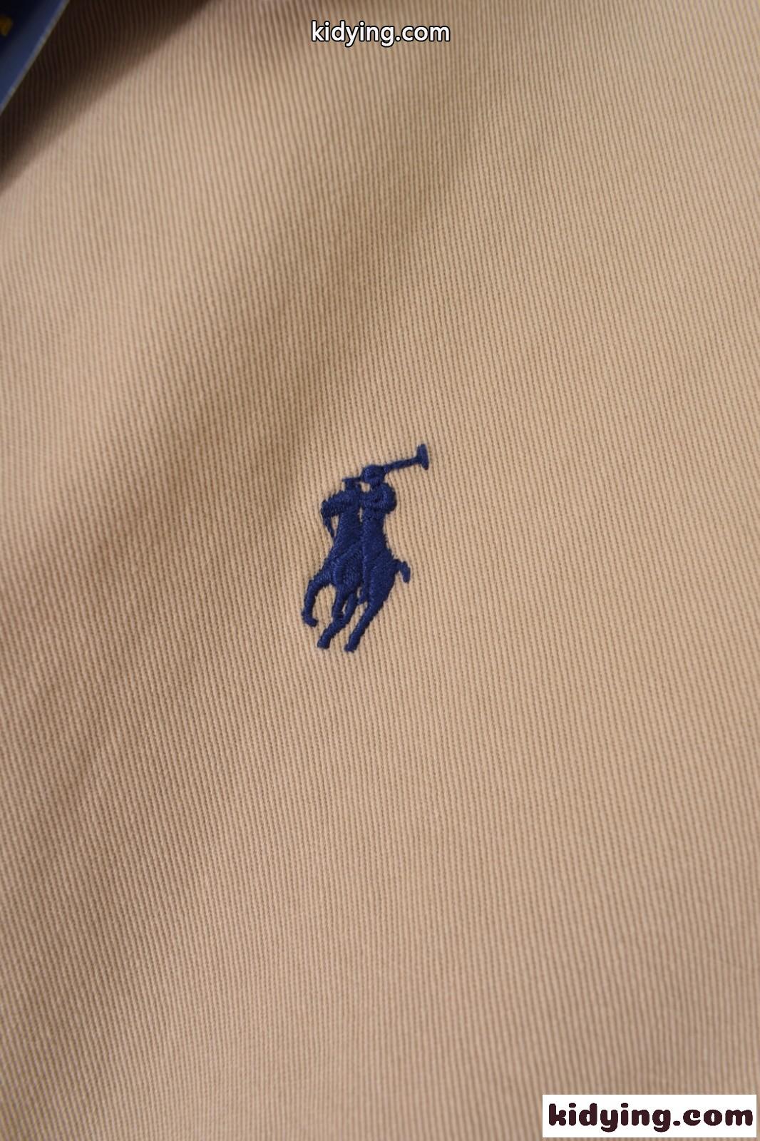 ラルフローレン ジャケット 偽物 シンプル 上品 ロゴ刺繍 ブルゾン ベージュ-4