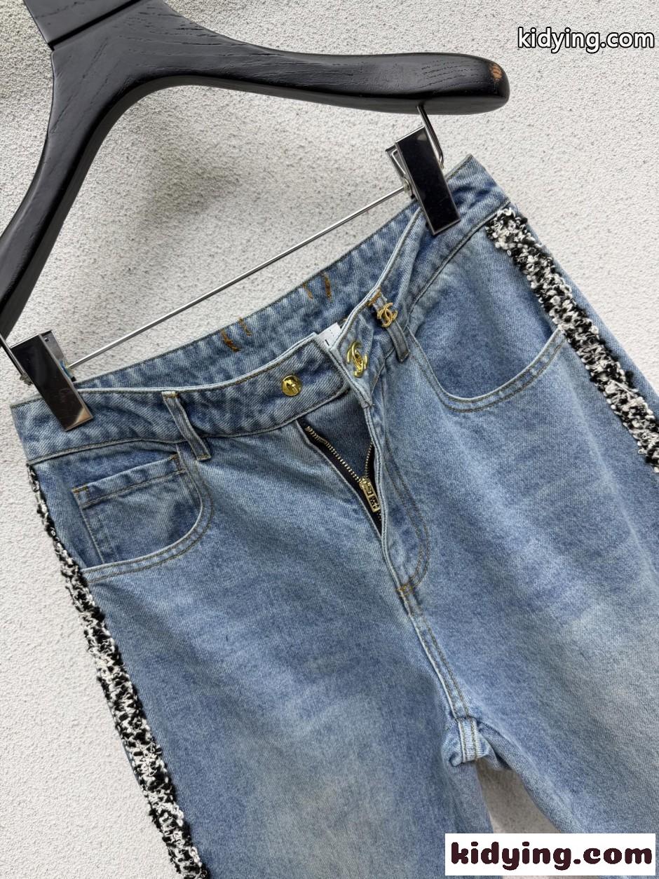 ベーシック CCロゴ シャネル ジーンズ コピー 合わせやすい デニムパンツ-1