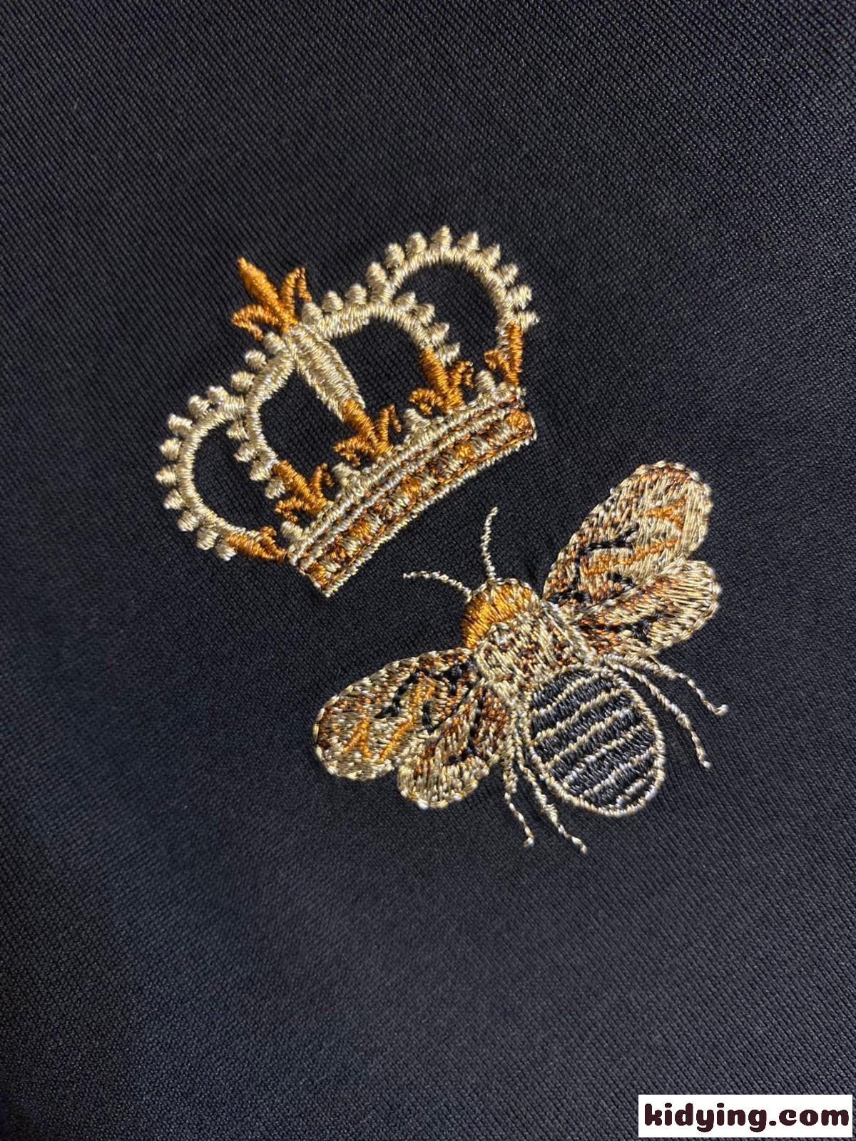 ドルチェ&ガッバーナ Tシャツ コピー カジュアル ゆったり 刺繍入り 半袖Tシャツ ブラック-4