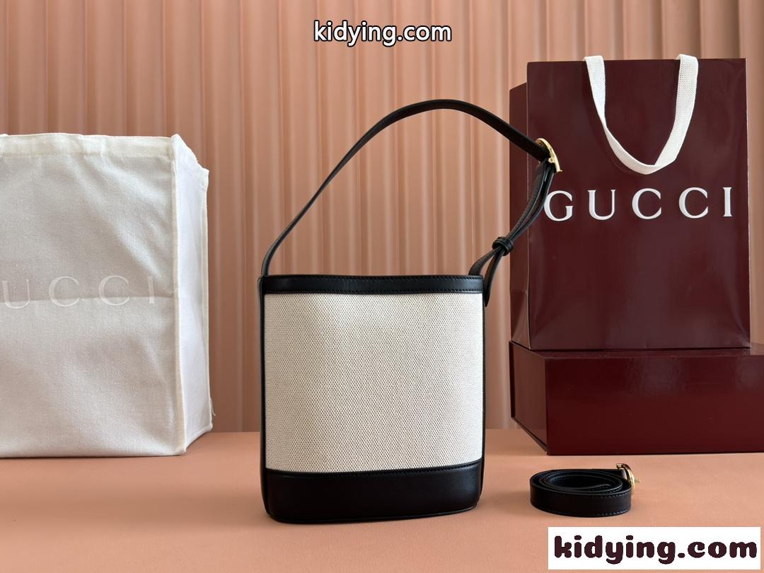 GUCCI 73 スモール バケットバッグ グッチ バッグ スーパーコピー 833665 キャンバス&レザー-1