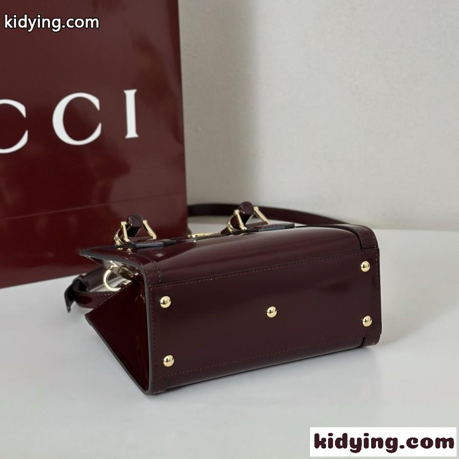 GUCCI ダイアナ スモール トートバッグ グッチ スーパーコピー 832936 ボルドー-2