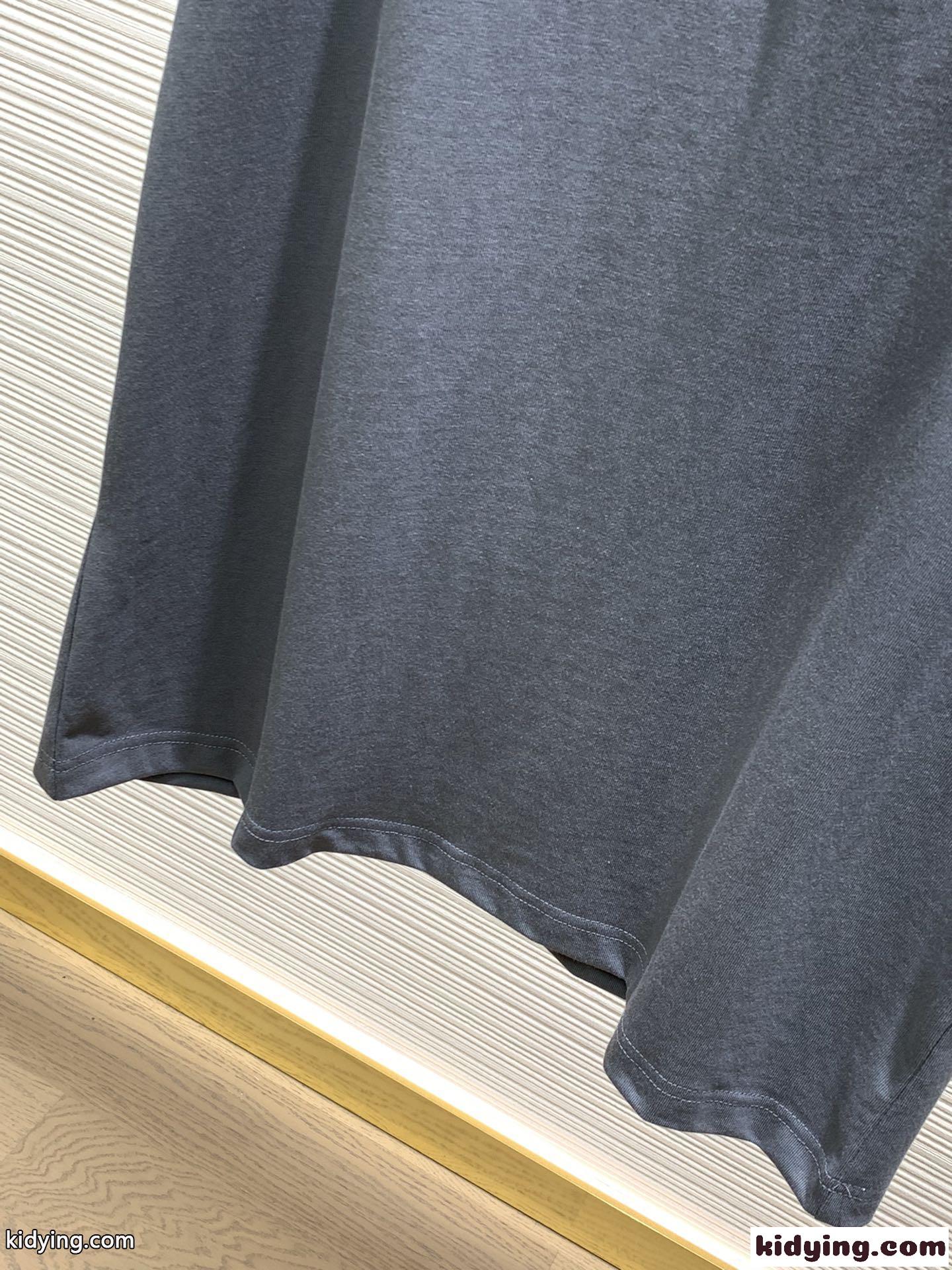 クロスパッチ クルーネック 半袖Tシャツ クロムハーツ Tシャツ コピー グレー-2