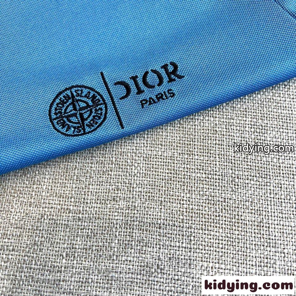 定番 カジュアル コットンピケ ポロシャツ クリスチャン・ディオール Tシャツ 偽物 ブルー-2