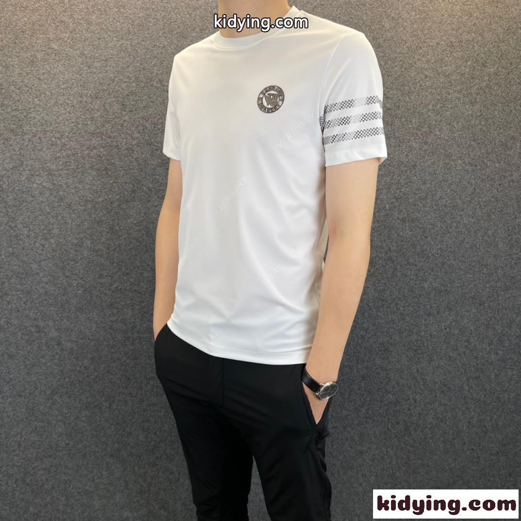 定番 カジュアル シンプル 柔らかい トムブラウン tシャツ コピー 着心地いい メンズ クルーネック 半袖 トップス-2