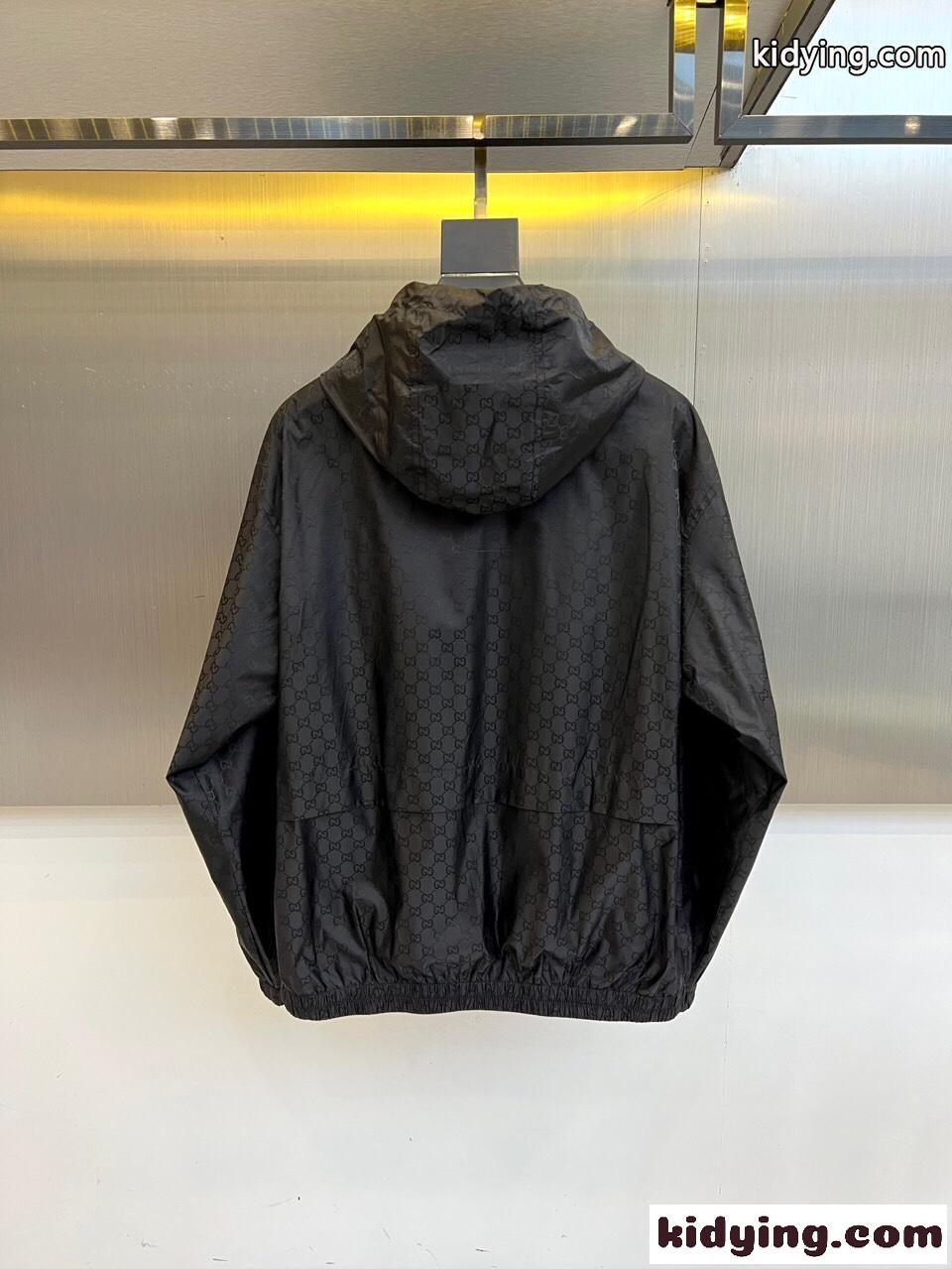 グッチ ジャケット 偽物 洗練された 上品 GG総柄 フード付きジャケット-4
