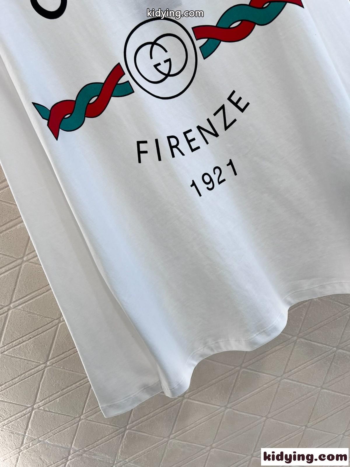 定番 カジュアル リラックス 長袖Tシャツ グッチ Tシャツ コピー ロゴプリント-4