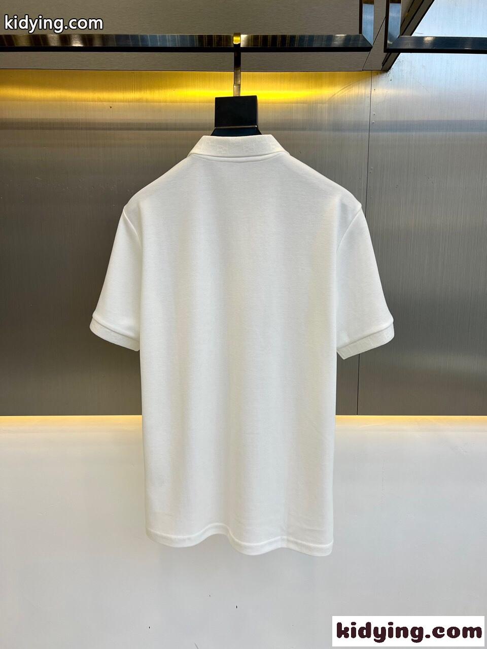 ベーシック 着回し コットンピケ 半袖 ポロシャツ フェンディ Tシャツ コピー メンズ-3