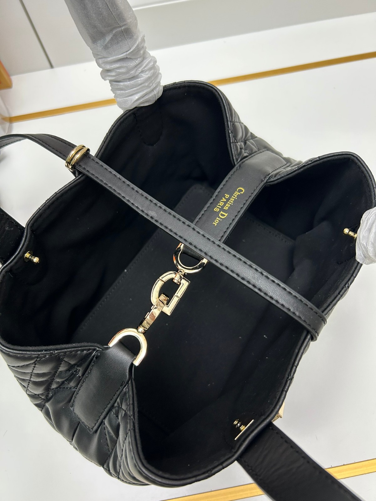 ディオール DIOR TOUJOURS トート スモール クリスチャン・ディオール バッグ コピー ブラック-4