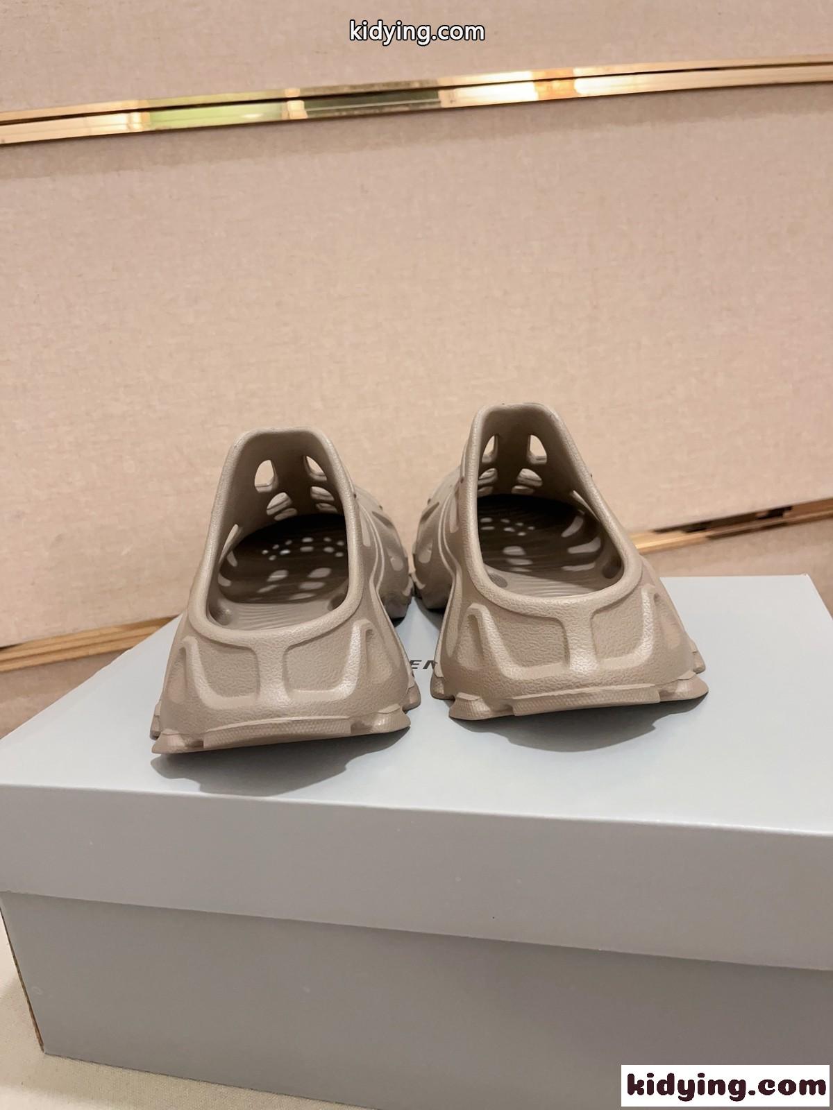 Balenciaga HD カットアウト ミュール バレンシアガ サンダル スーパーコピー カーキ-1