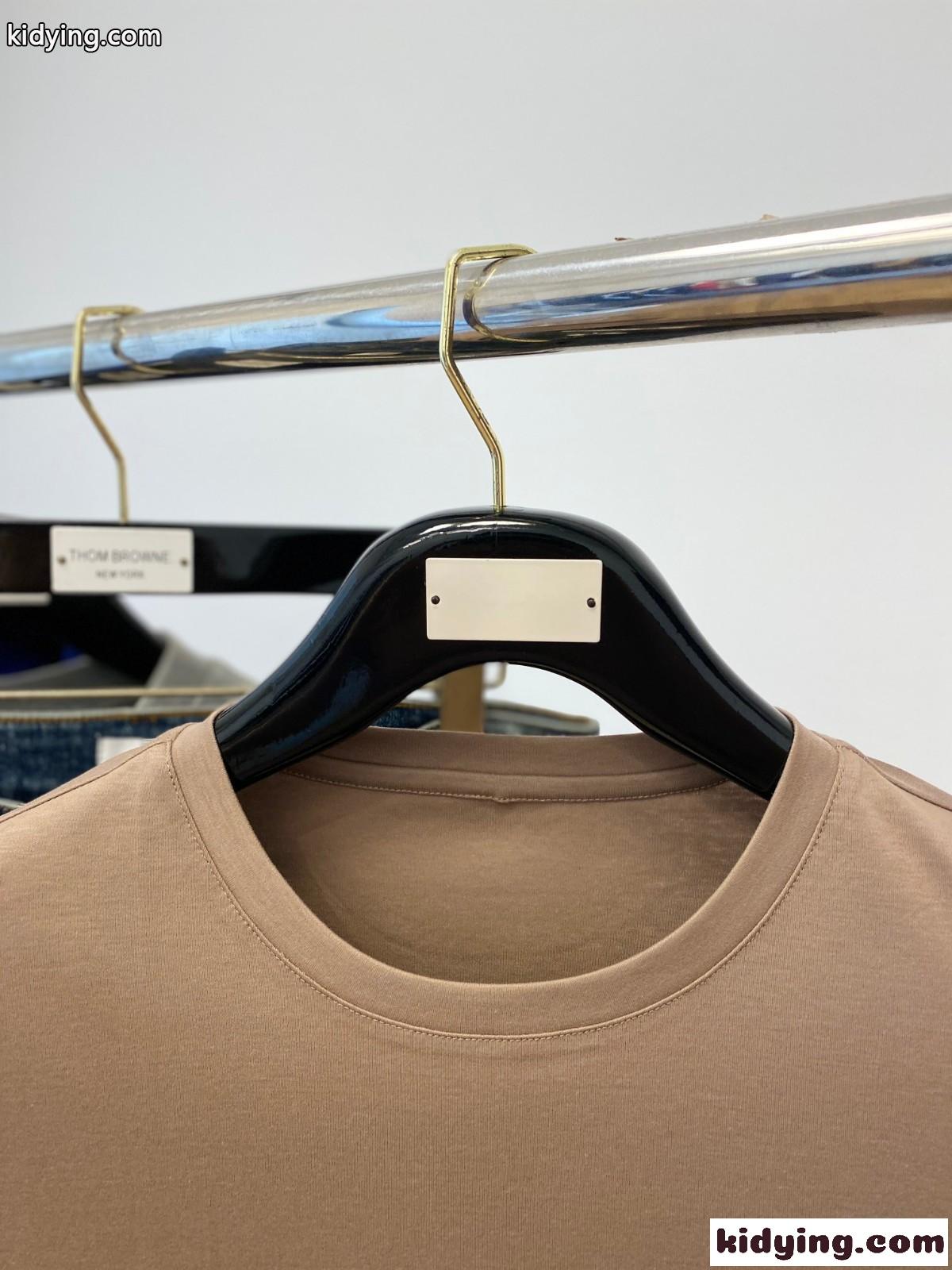 シンプル 合わせやすい クルーネック コットン バルマン Tシャツ コピー 半袖 カーキ-1