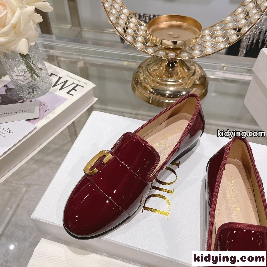 C’EST DIOR バレエフラット クリスチャン・ディオール シューズ コピー レッド-2