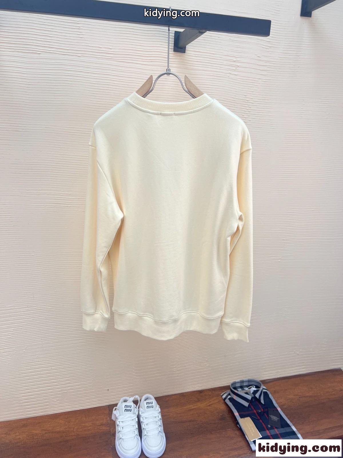 コットン スウェットシャツ バーバリー Tシャツ コピー ベージュ-0