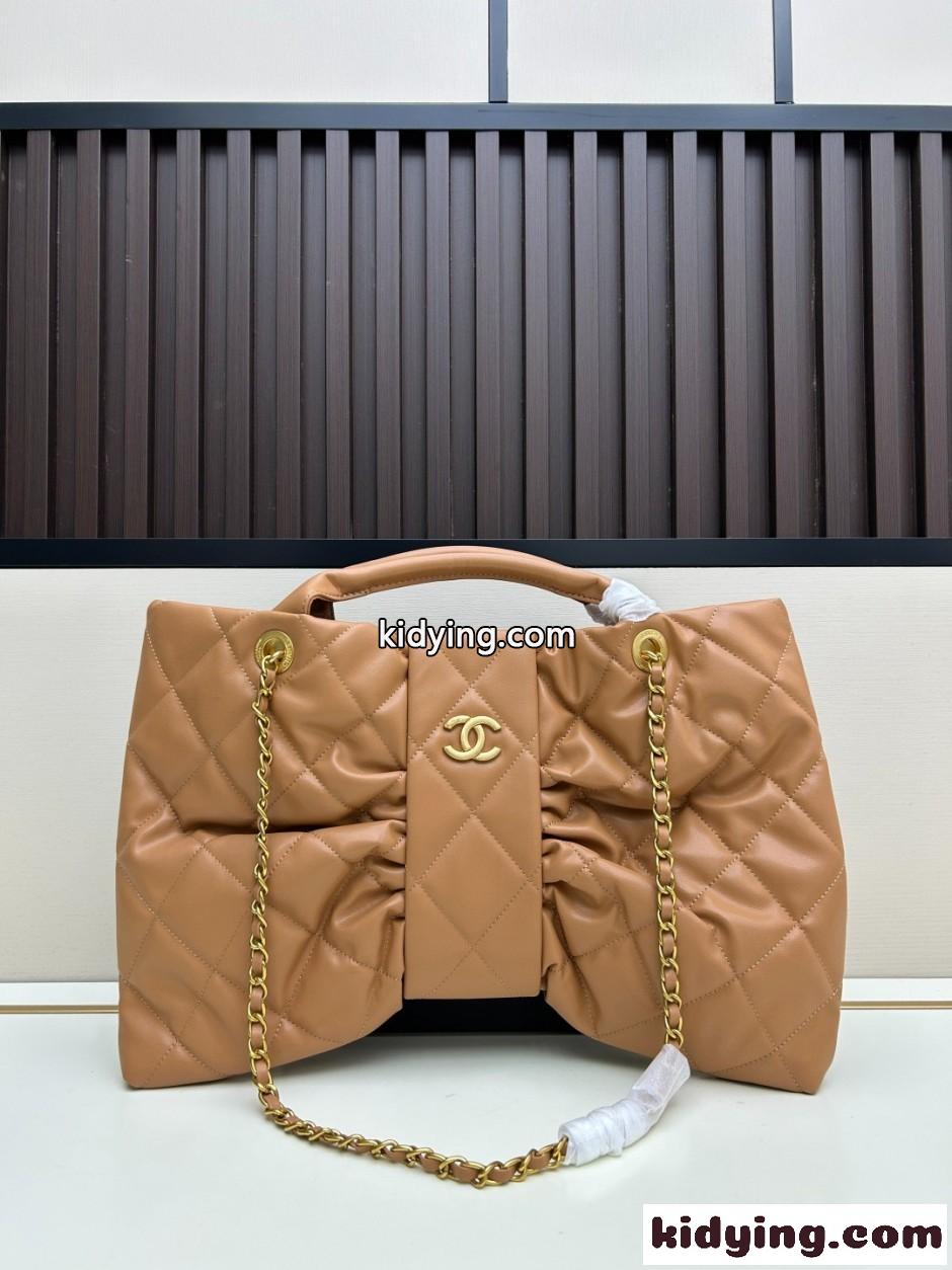 25K&大人気 CHANEL チェーンバッグ リボン シャネル コピー ブラウン-0