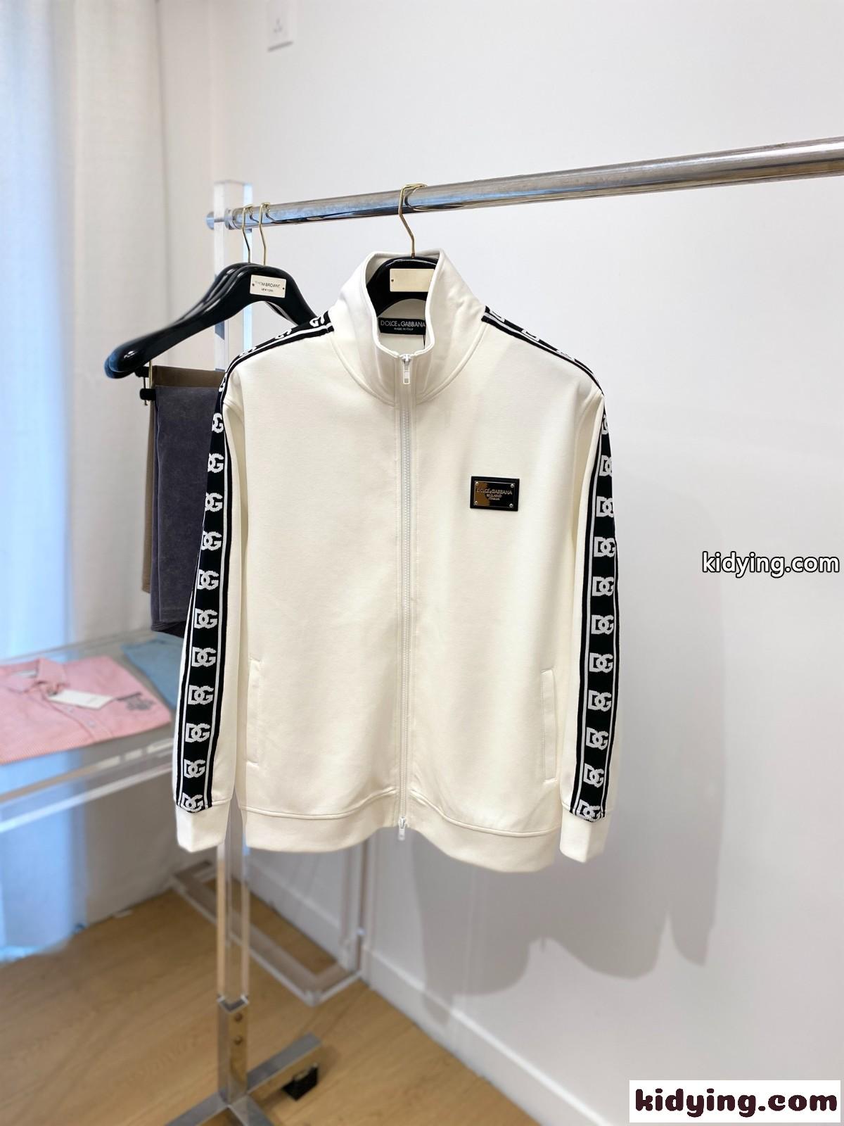 カジュアル コットン トラックジャケット ドルチェ&ガッバーナ ジャケット コピー ホワイト-0