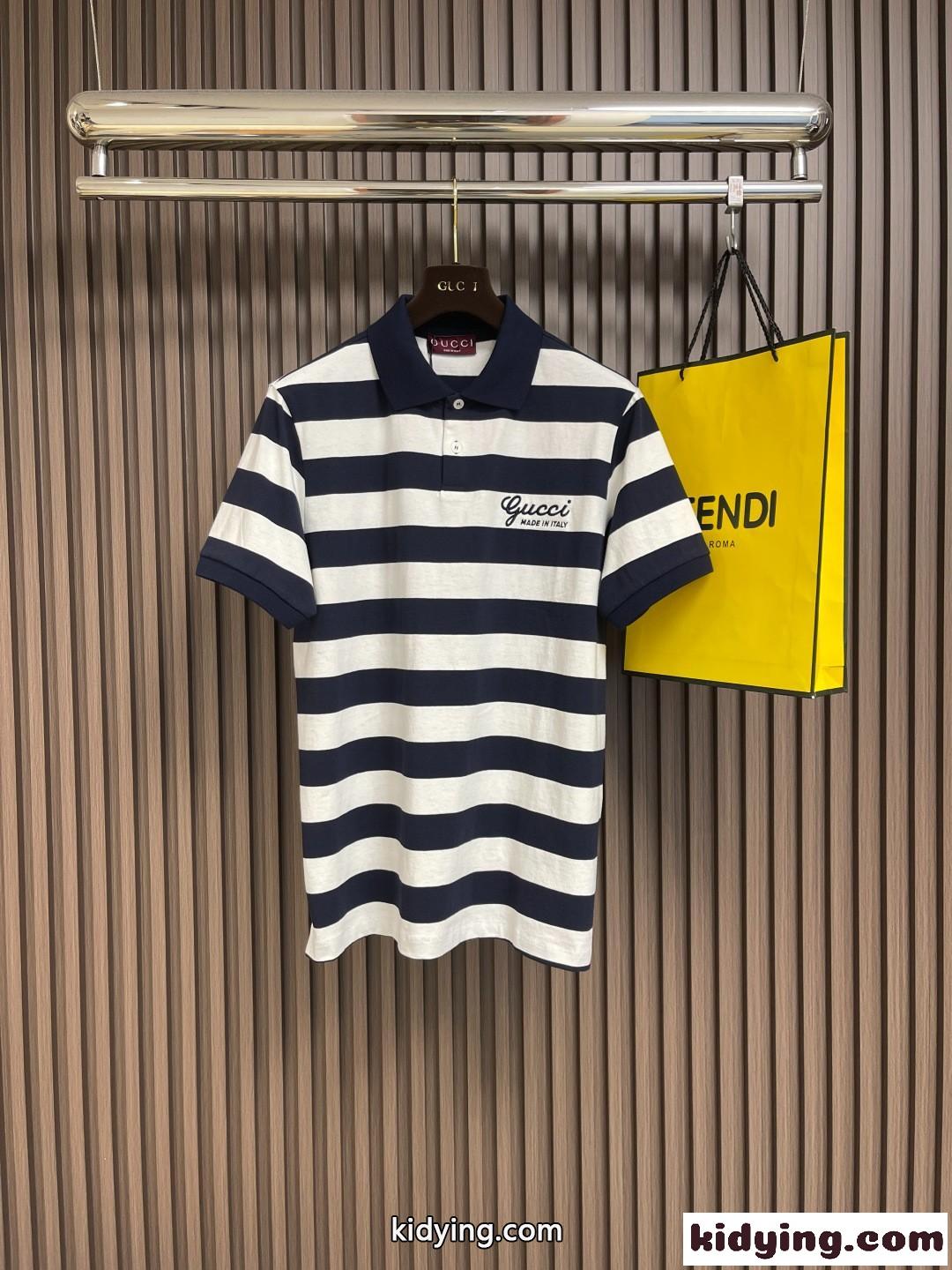 カジュアル グッチ Tシャツ コピー コットン 半袖 ポロシャツ-0