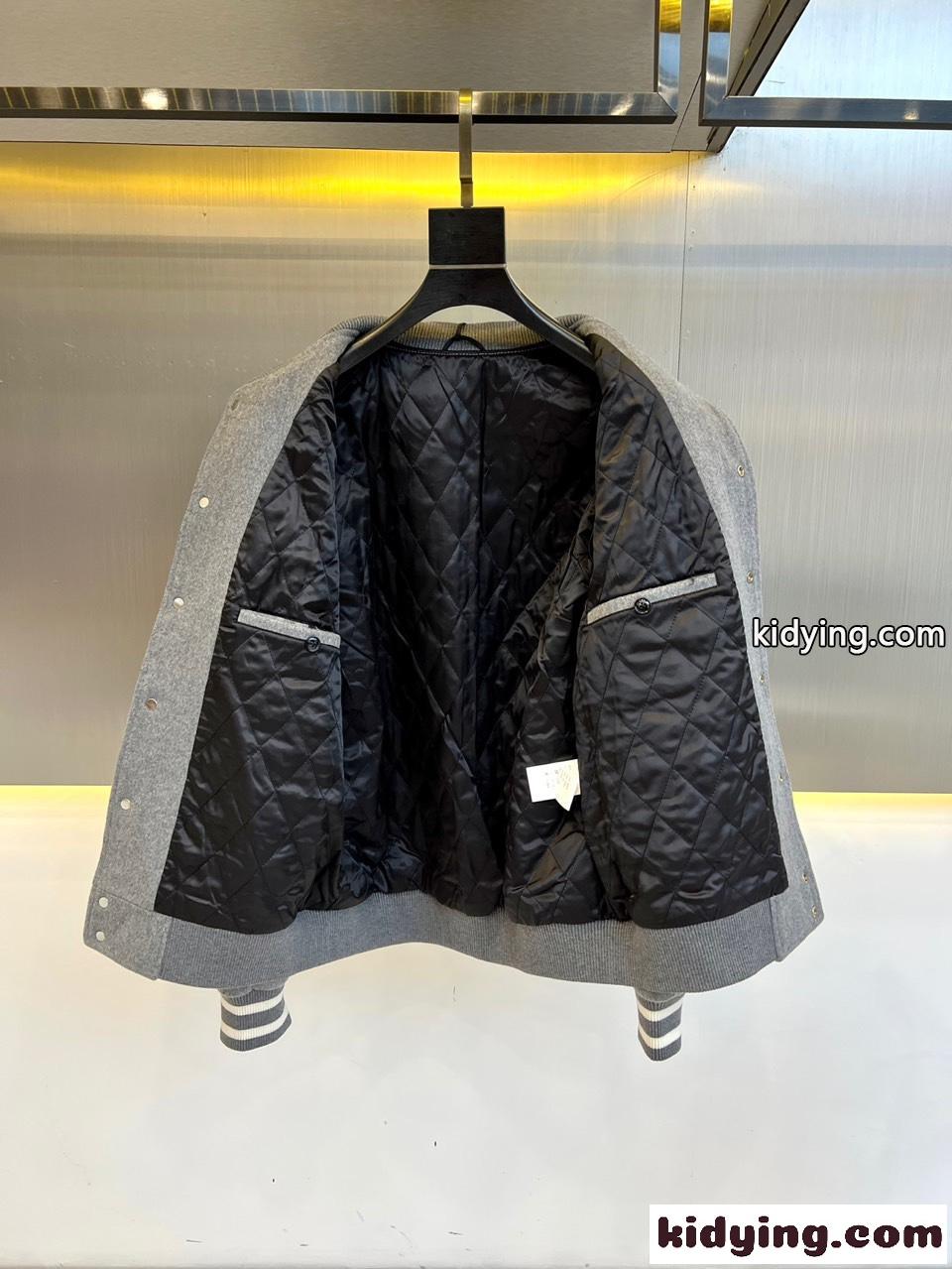 高品質 人気 ジャクソン テディジャケット セリーヌ ジャケット コピー グレー-4