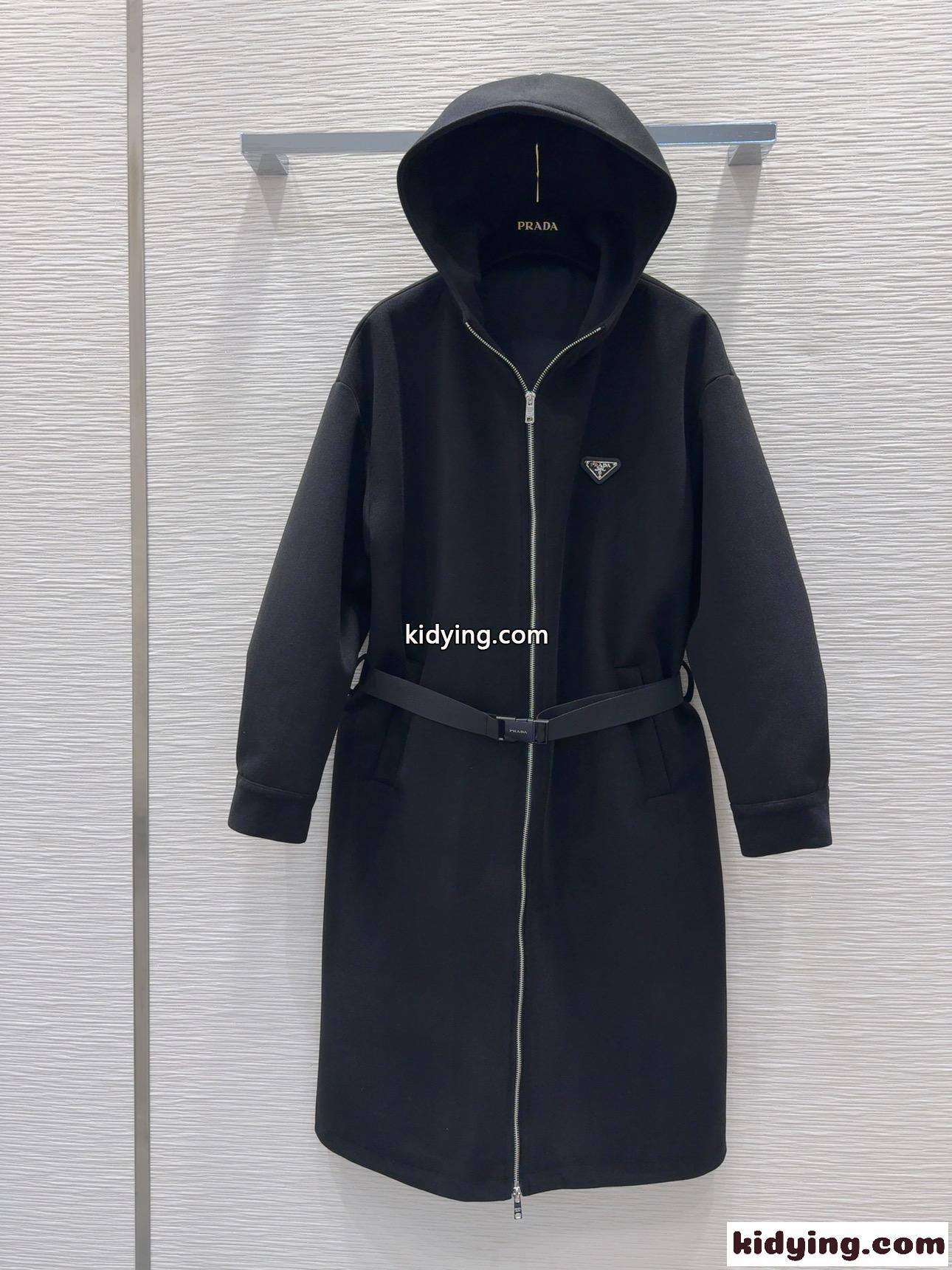 大人気でお買い得な レディース プラダジャケットコピー  ロングコート アウター  優雅 保温 シンプル ブラック-0