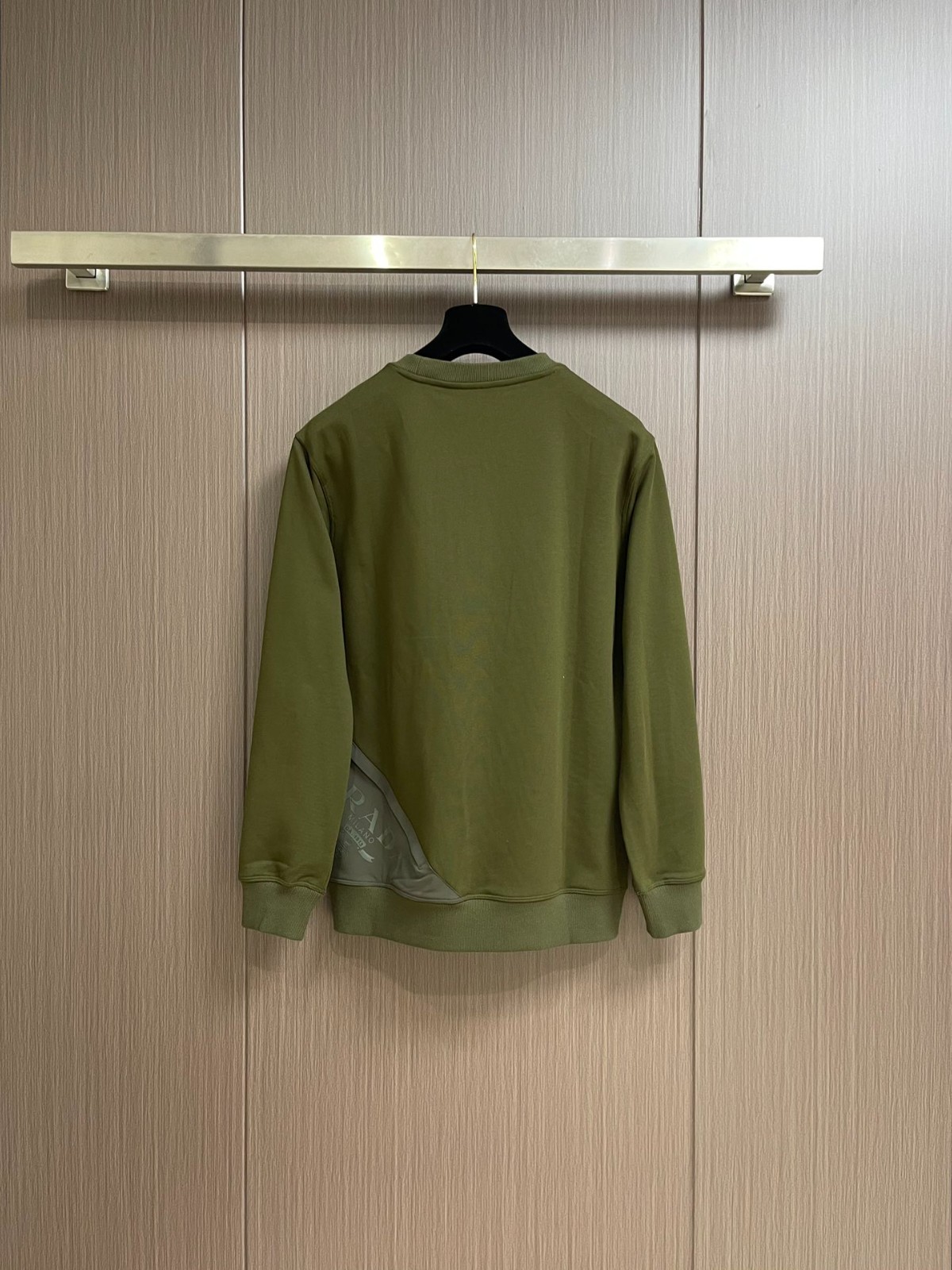 プラダ Tシャツ コピー クルーネック スウェットシャツ グリーン-1