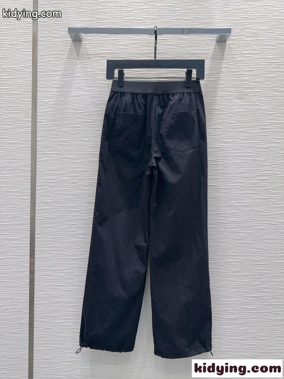 ロゴウエスト トラックパンツ アレキサンダーワング パンツ 偽物 ブラック-4
