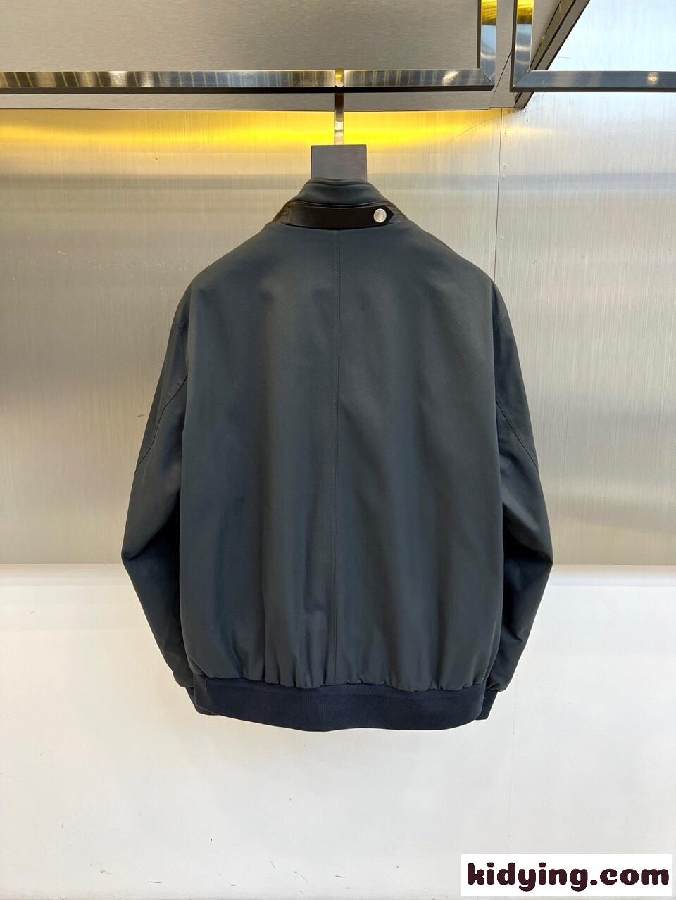 洗練された 大人 上品 ブルゾン トムフォード ジャケット 偽物 メンズ グレー-3