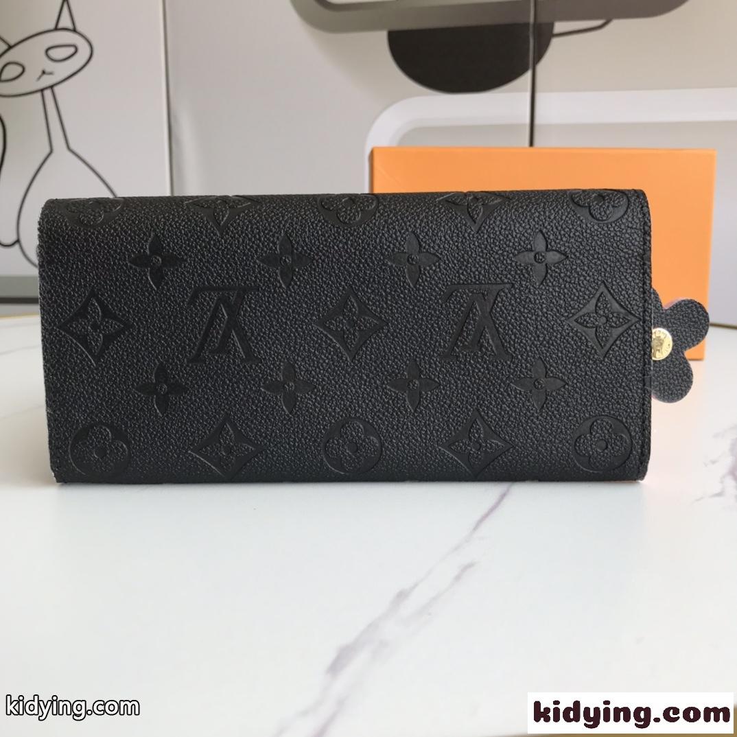 ルイヴィトン モノグラム・アンプラント 長財布 スーパーコピー 二つ折り財布 レディース ピンク-1