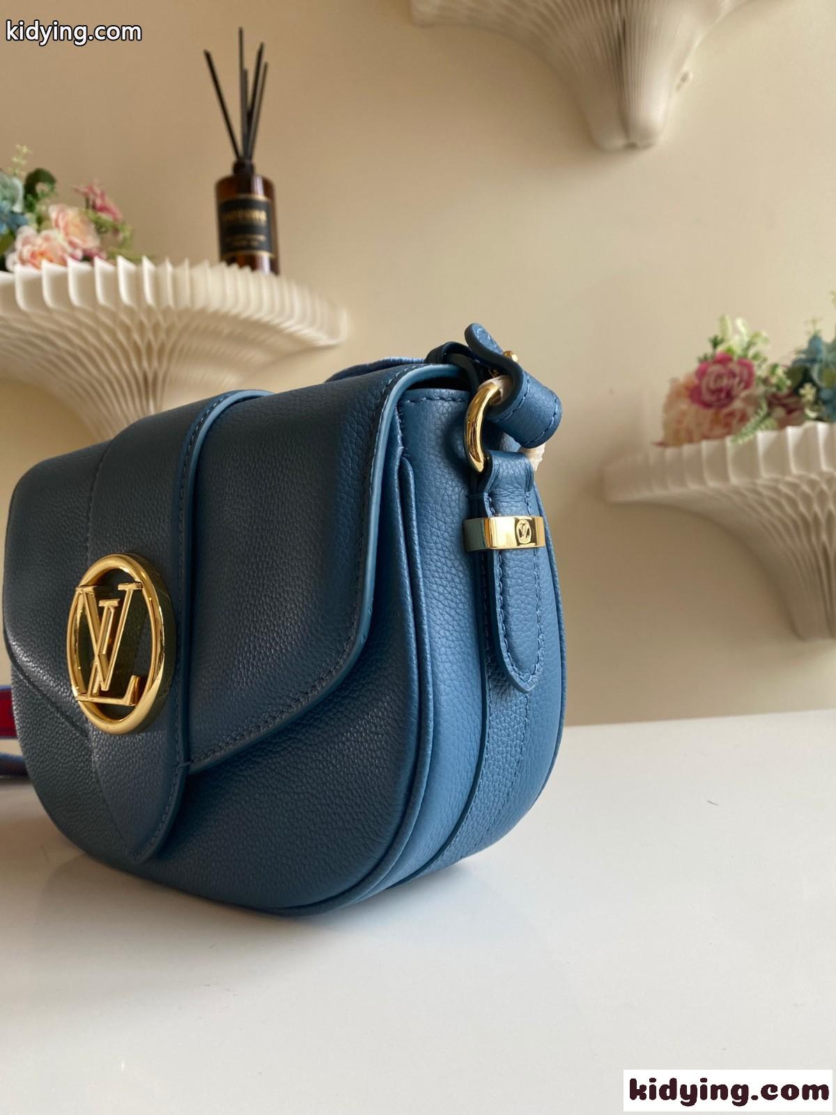 M58967 LV ポンヌフ・ソフト MM ルイ・ヴィトン バッグ コピー ショルダーバッグ ブルー-1