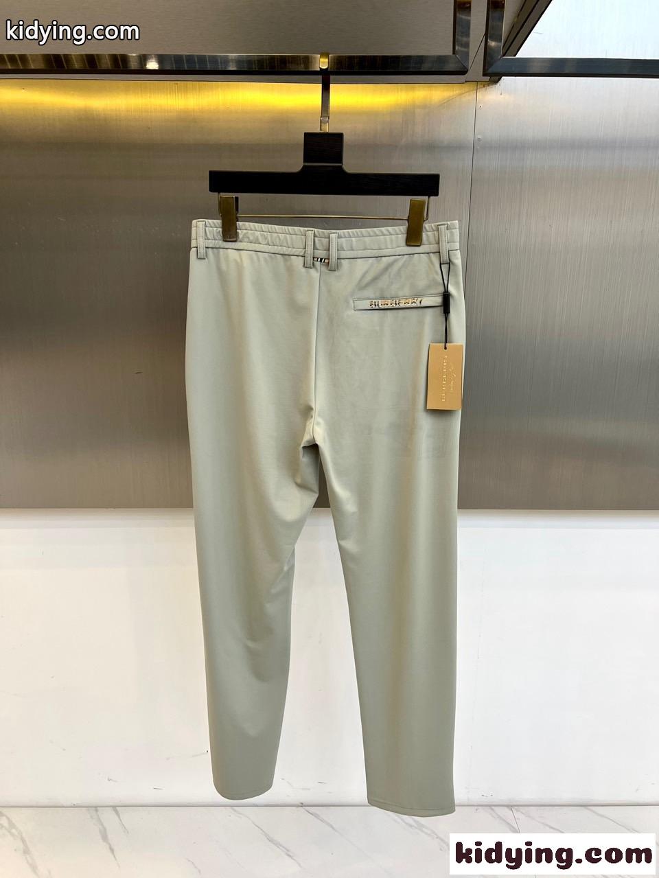 上品 カジュアル ビジネス チノパンツ バーバリー パンツ 偽物 ズボン-0